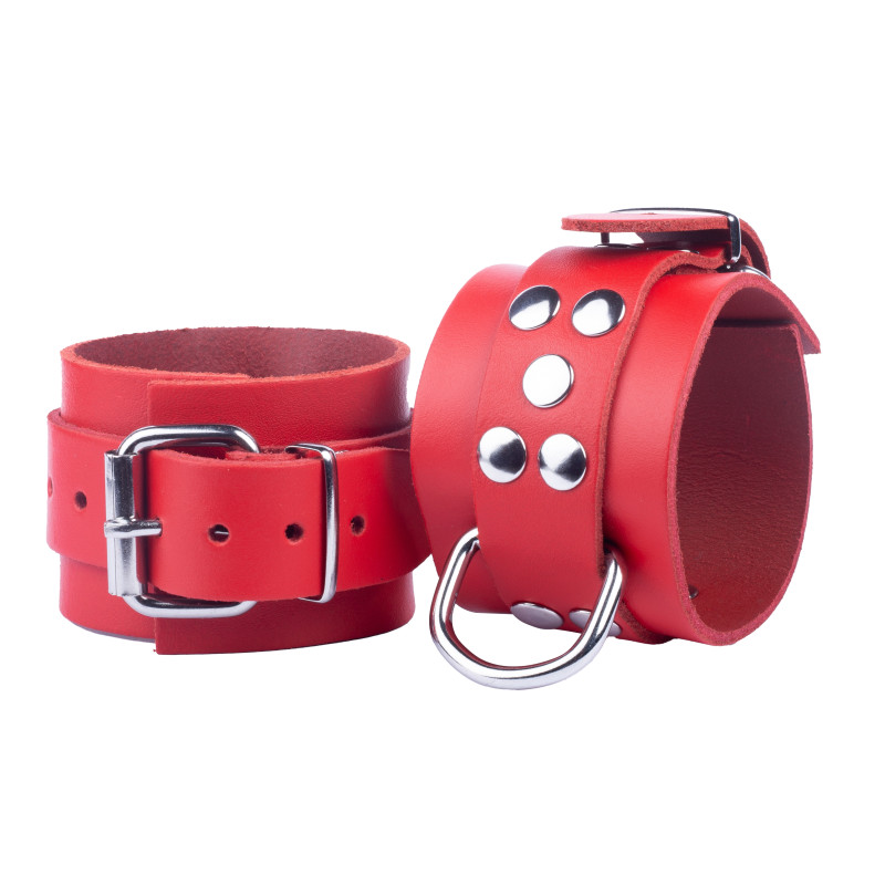 The Red Menottes en cuir Ultra rouges